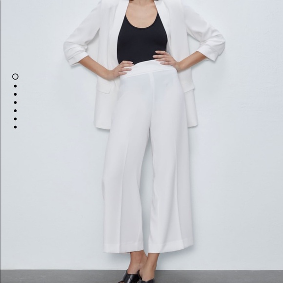 Zara Pants - New Zara White Culottes